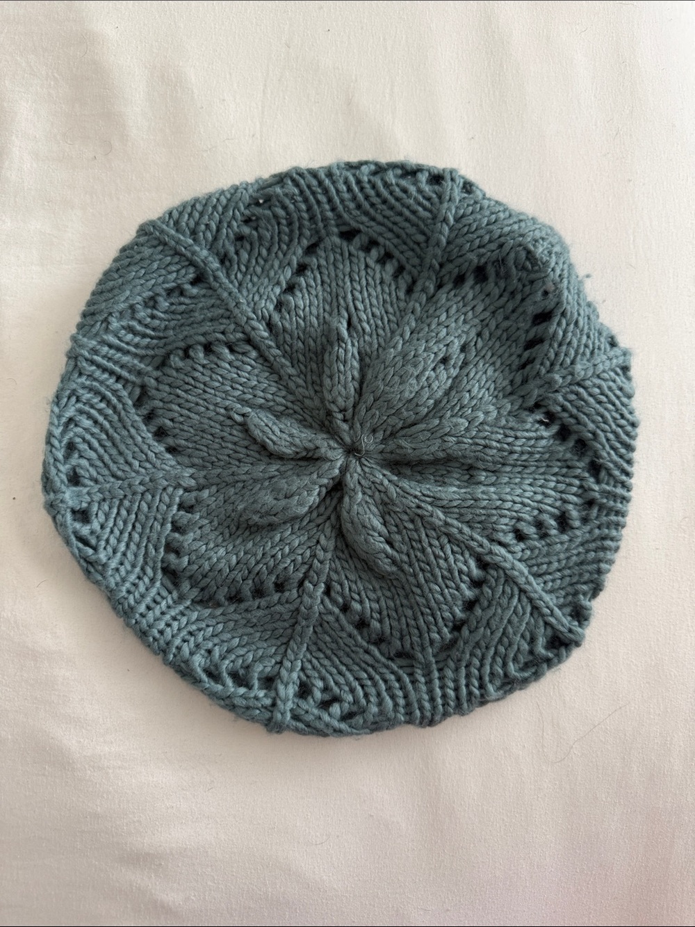 Vintage slouchy teal beret